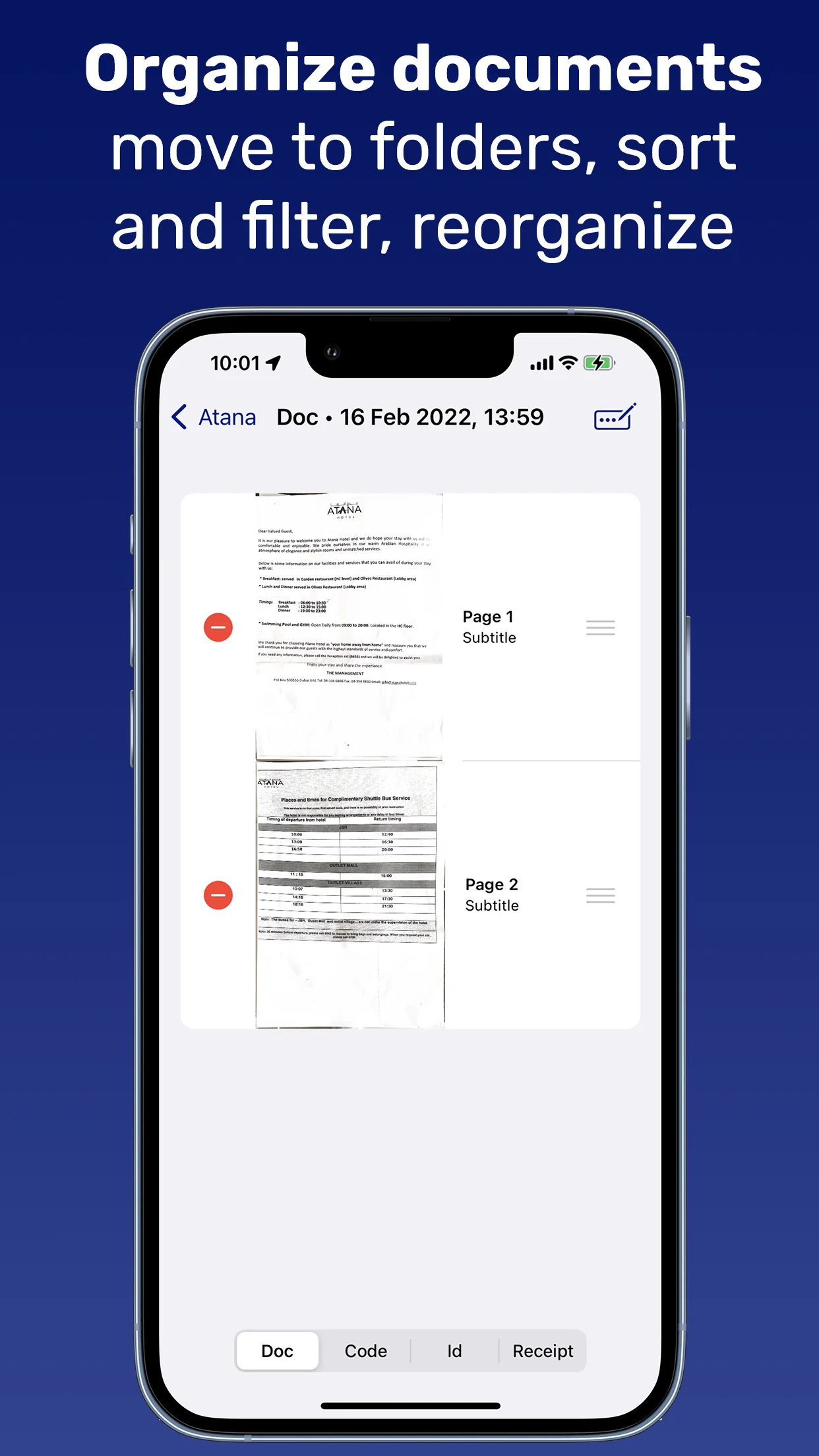 Invoice creation and line items