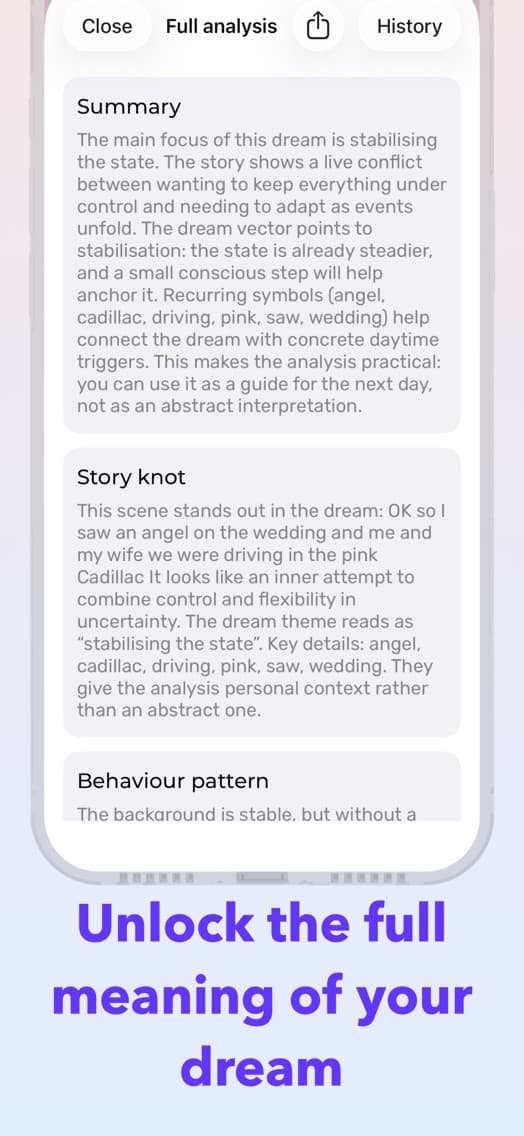 Find meanings for symbols in your dream