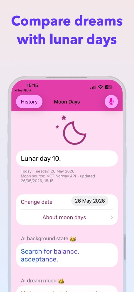 Lunar day and its traditional interpretation