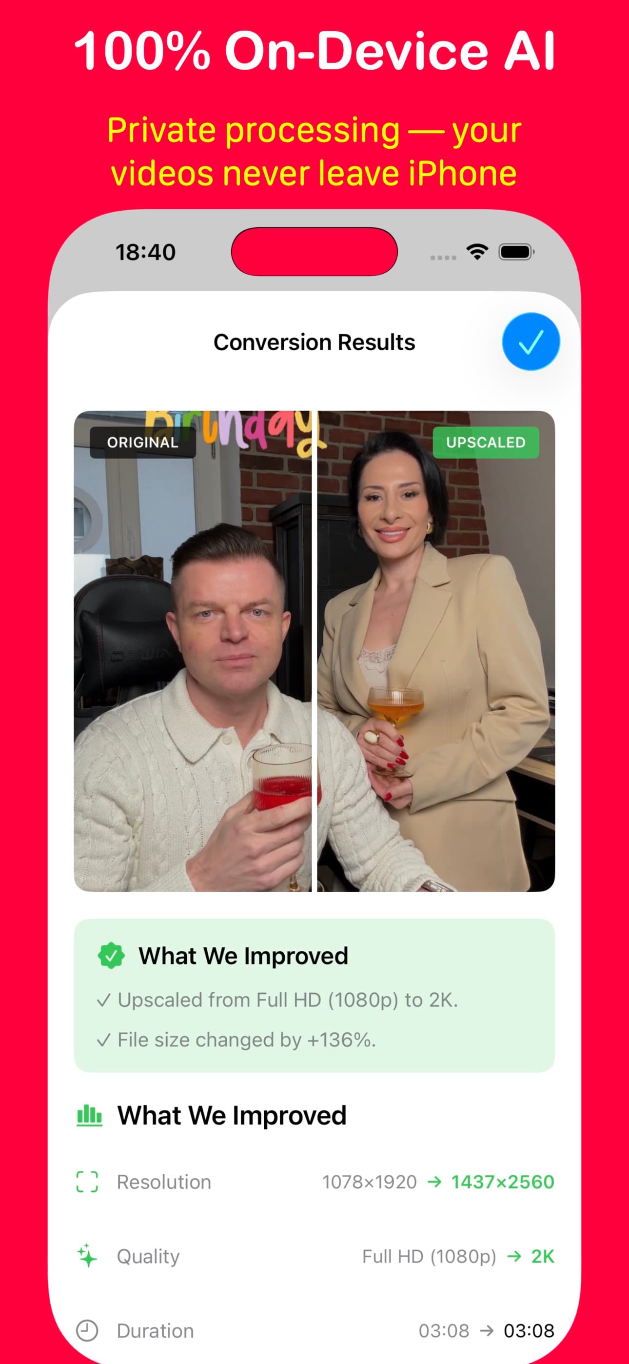 Video Upscaler App Store preview 3